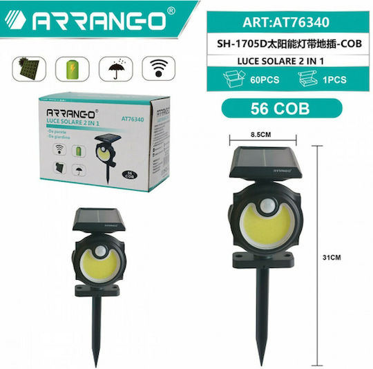 Arrango Spiked Solar Light with Motion Sensor IP65