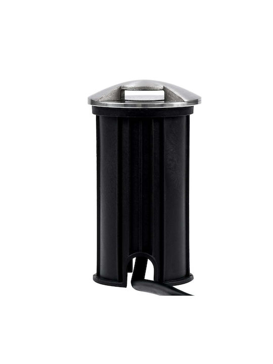 GloboStar GloboStar Außenstehlampen Spot Däche LED 1W mit Warmes Weiß Licht IP68 Silber