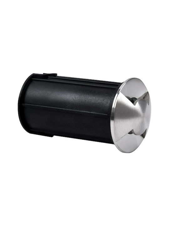 GloboStar GloboStar Außenstehlampen Spot Däche LED 1W mit Warmes Weiß Licht IP68 Silber