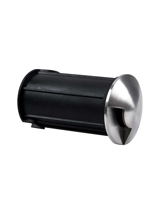 GloboStar Undergroundrena Σποτ Δαπέδου LED 1W με Θερμό Λευκό Φως IP68 Ασημί