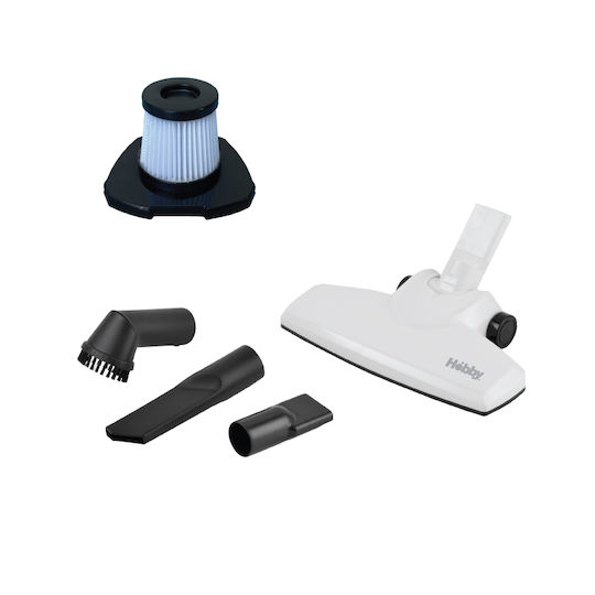 Hobby HVC-40366 Ηλεκτρική Σκούπα 2 σε 1 Stick & Χειρός 600W Λευκή