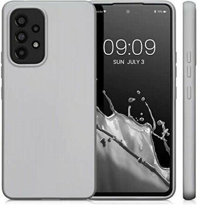 KWmobile TPU Umschlag Rückseite Silikon Silber (Galaxy A53) 57958.67