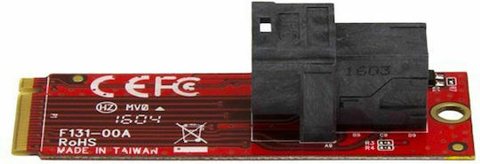 StarTech Card adaptor gazdă U.2 la M.2 PCI Express 3.0 x4 pentru gazdă Roșu (M2E4SFF8643)