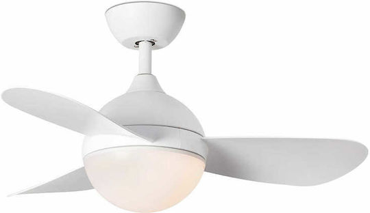 Faro Barcelona HVAR S Ceiling Fan 97cm with Light Fixture White