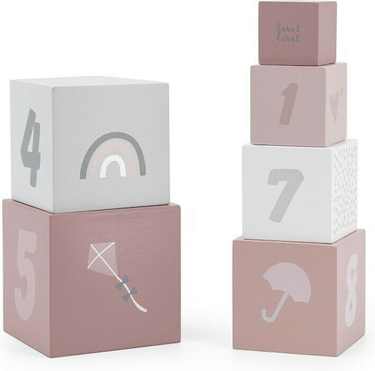 Label Label Stacking Toy Cubes with Numbers for 12++ Months