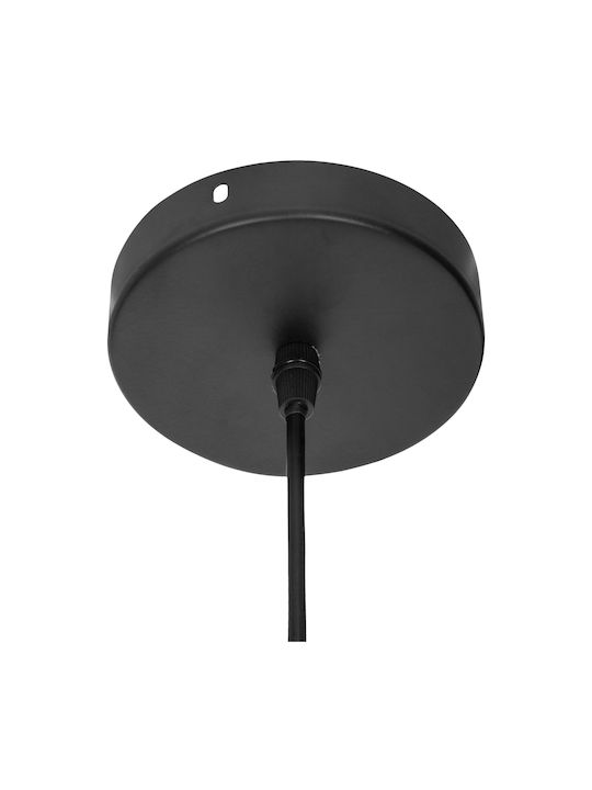 Pendant Light Black Grid with Socket E27 40x40x38cm
