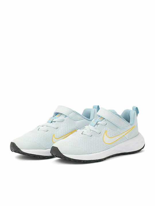 Revolution 6 NN Kids Sports Shoes Running with Hoop & Loop Closure Light Blue