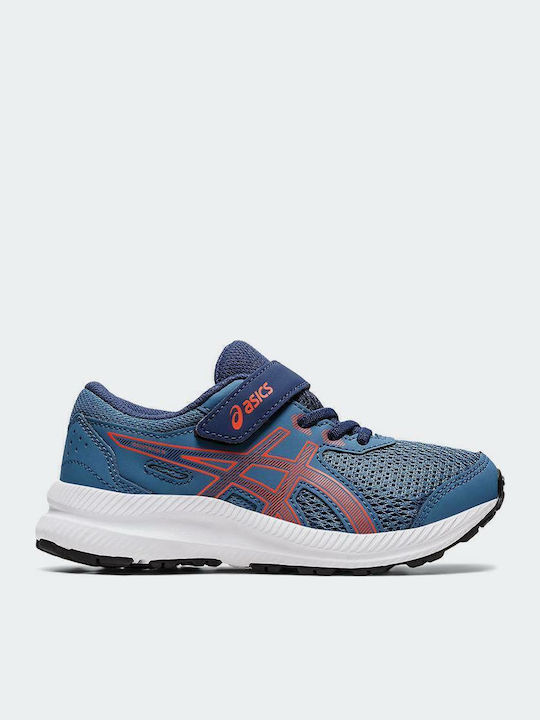 Contend 8 Ps Kids Sports Shoes Running with Hoop & Loop Closure Blue