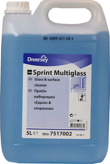 Johnson Diversey Sprint Multiglass Професионално Почистваща Течност 1x5л