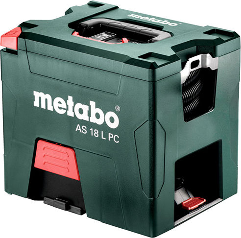 Metabo AS PC Compact Επαναφορτιζόμενη Σκούπα Υγρών / Στερεών Χωρίς Φορτιστή και Μπαταρία με Πλαστικό Κάδο 18lt