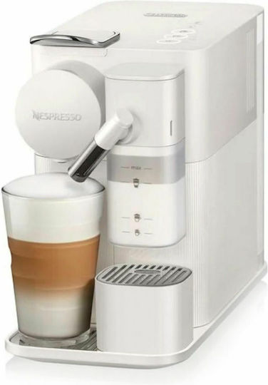 De'Longhi Lattissima One Pod Coffee Machine Nespresso Pressure 19bar with Milk Frother White