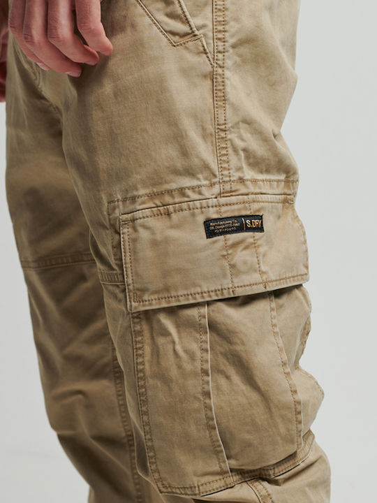 Trousers Cargo Elastic in Regular Fit Dress Beige