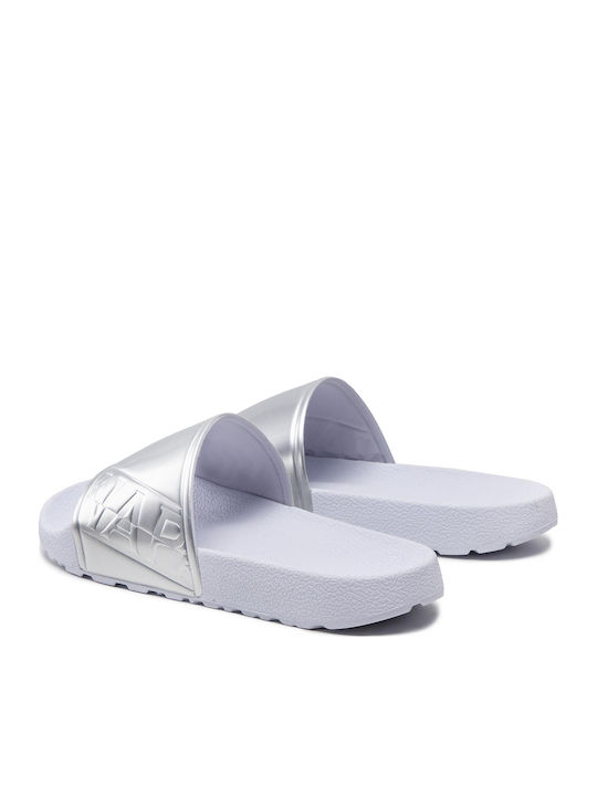 Park Frauen Flip Flops in Silber Farbe