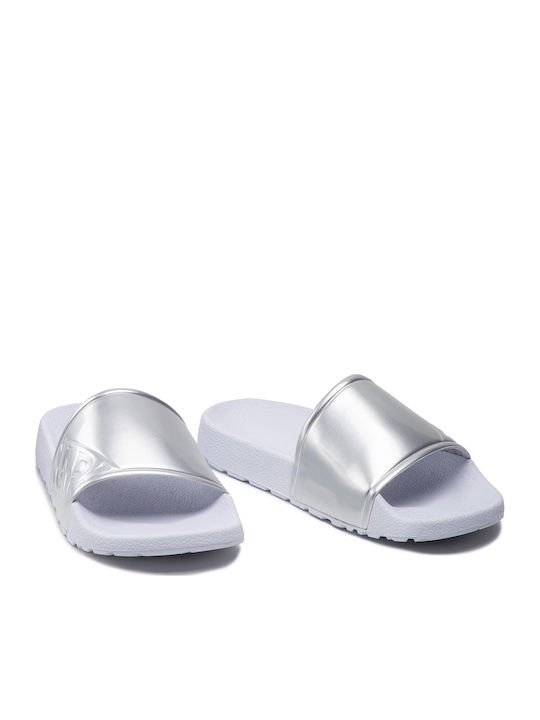 Park Frauen Flip Flops in Silber Farbe