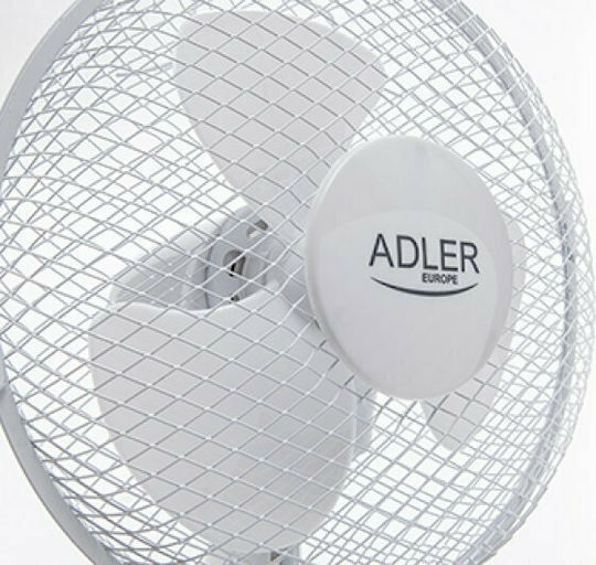 Adler AD-7302 Tabletop Fan 45W Fan Diameter 23cm White