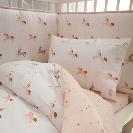Vesta Home Magic Baby Sheets Set Cradle Cotton White 70x125cm 3pcs