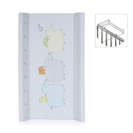 Lorelli Твърда подложка за смяна Elephants от Пластмаса Elephants Grey 50x80см
