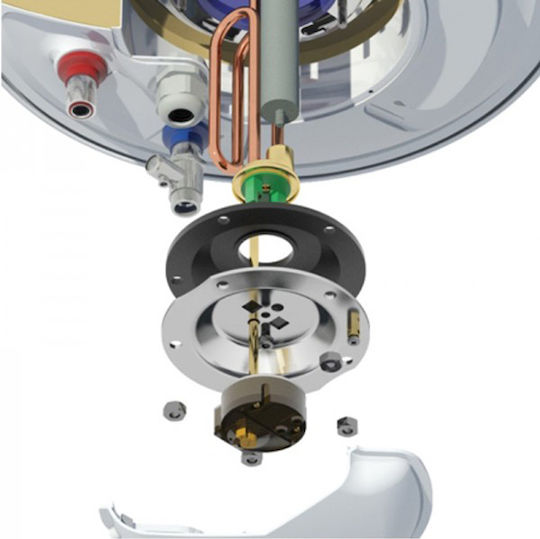 Nobel Φ36 Floor Glass Electric Boiler 60lt 4kW
