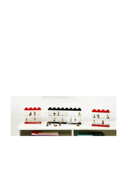 Lego Детска кутия за съхранение от пластмаса Display Case 16 Сив 38x18см 1бр