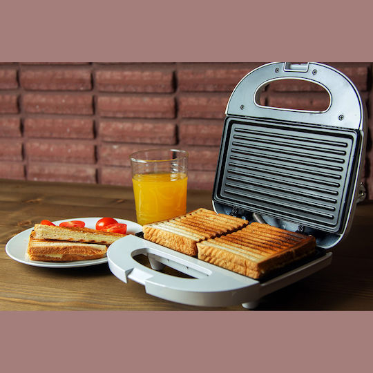 Telemax 22ST7 Τοστιέρα για 2 Τοστ 750W Λευκή