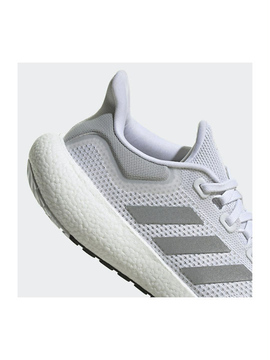Pureboost 22 Sport Shoes Running Cloud White / Silver Metallic / Core Black