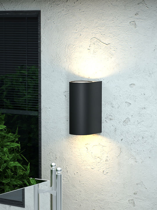 Inlight Wall-Mounted Outdoor Spot Light Black