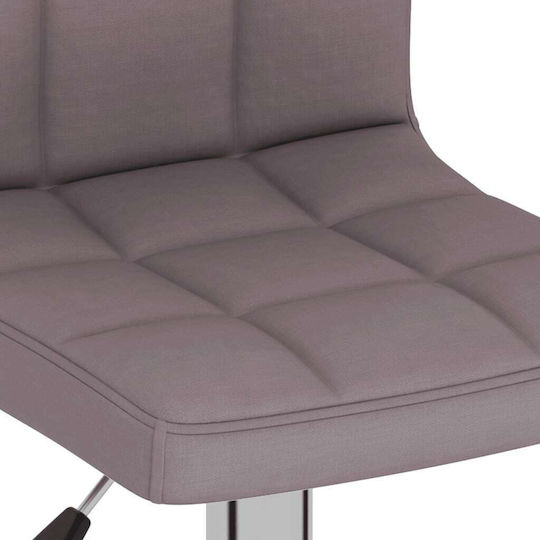 Scaune Bar cu Spătar & Înălțime Reglabilă Taupe 2buc 40x47x90-111buc