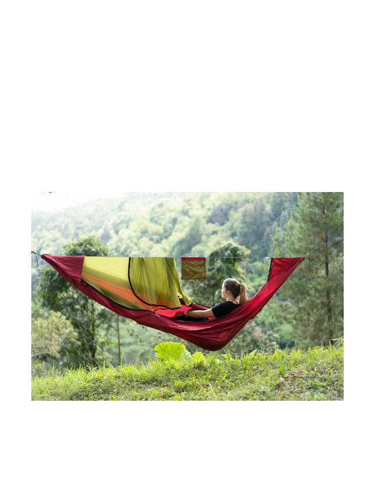Ticket To The Moon Parachute Double Hammock Burgundy 310x200cm