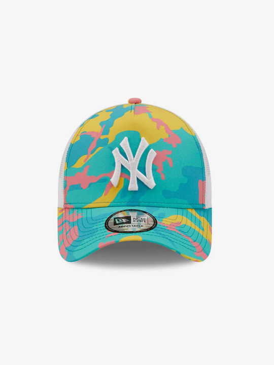 New Era New York Yankees Women's Trucker Cap Turquoise Camo