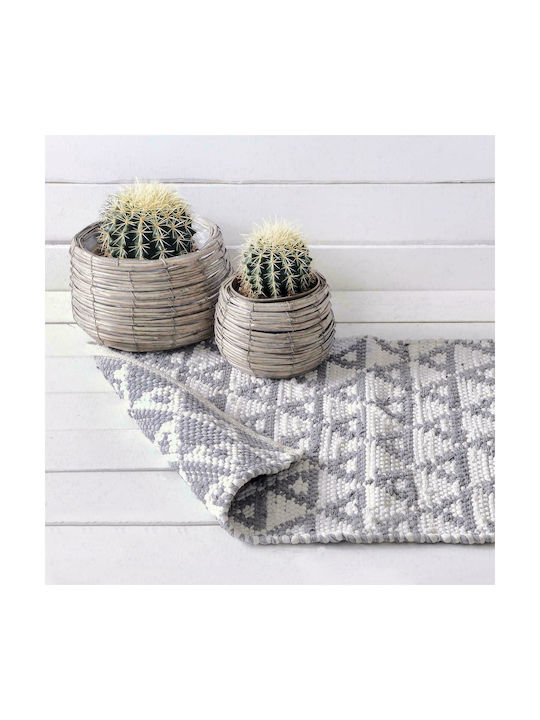 Rythmos Inca Rug Rectangular Summer Cotton Gray