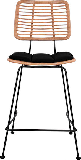 Barhocker Rattan Allegra Braune 55x56x107cm Barhocker Rattan Allegra Braune 55x56x107cm
