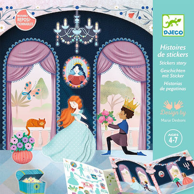 Djeco Stickers Life in the castle for Children 4++ Years