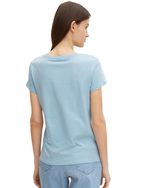 Tom Tailor Women's T-shirt Light Blue