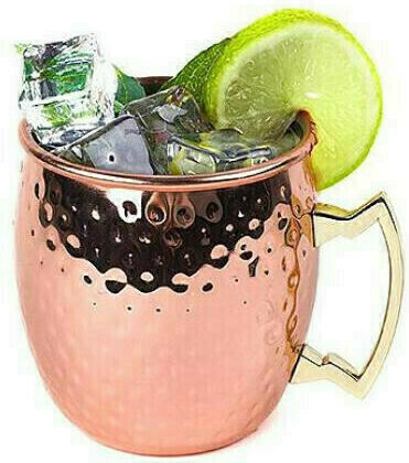 Leone Moscow Mule Ποτήρι Κοκτέιλ/Ποτού από Χαλκό σε Ροζ Χρυσό Χρώμα 590ml