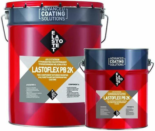 Elastotet Lastoflex PB 2K Ελαστομερές Επαλειφόμενο Στεγανωτικό Πολυουρεθάνης 2 Συστατικών 10lt Μαύρο