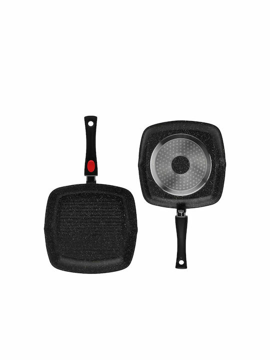 Edenberg Grill With Lid made of Aluminum with Stone Coating 28cm