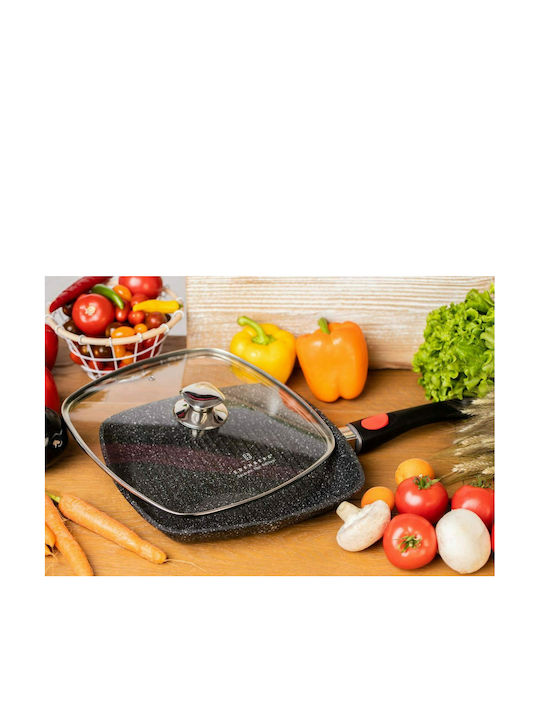 Edenberg Grill With Lid made of Aluminum with Stone Coating 28cm