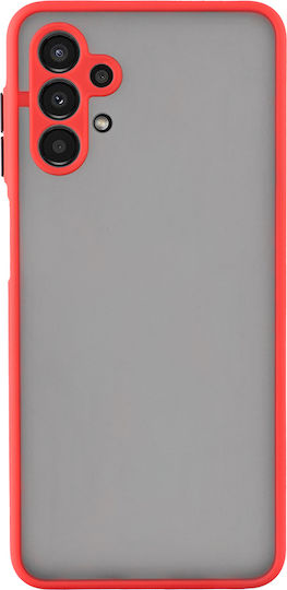 Lime Hardshell Camera Guard Back Cover Plastic / Silicon Red / Black (Galaxy A13 4G - Galaxy A13 4G)