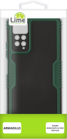 Lime Armadillo Camera Guard Back Cover Πλαστικό Πράσινο (Redmi Note 11 Pro)