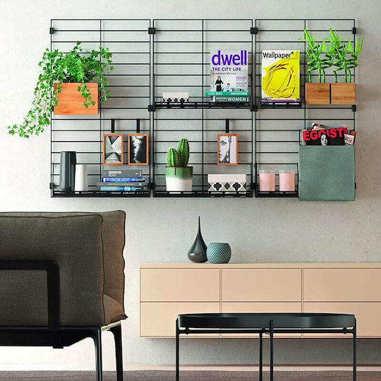 Metaltex Hängendes Regal Mural Bambus 10x15x8cm Beige