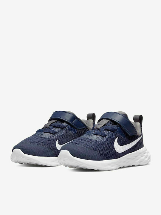 Revolution 6 NN Детски Спортни Обувки Running с Велкро Midnight Navy / White