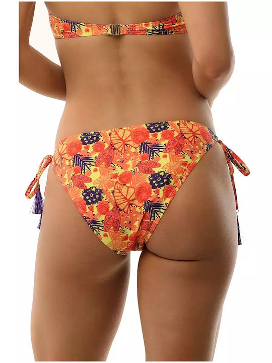 WOMEN'S BIKINI BIKINI BOTTOM FLORAL WITH SIDE TIE 1-22/130