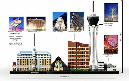 LEGO Architecture Las Vegas για 12+ Ετών 501τμχ