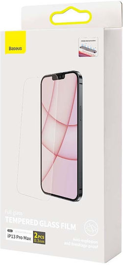 Baseus 0.3mm Full Face Tempered Glass 2buc (iPhone 13 Pro Max) SGBL061202