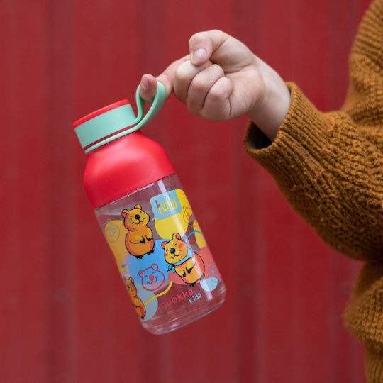 Quokka Ice Kids Kids Water Bottle Plastic with Straw 430ml