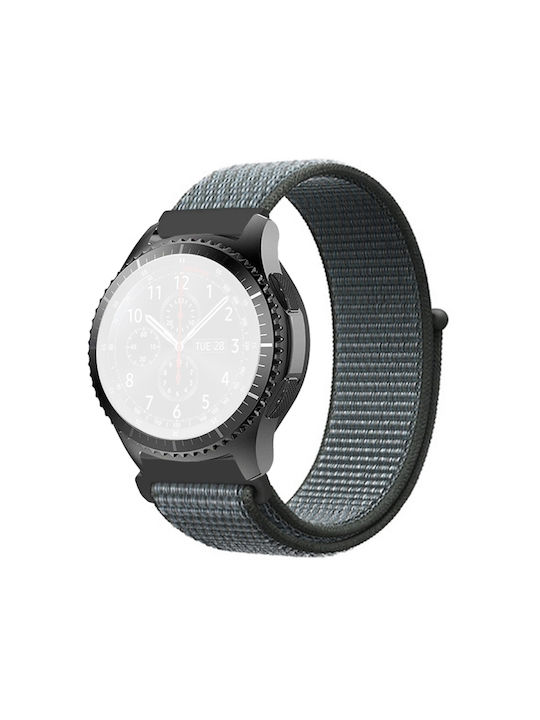 Λουράκι Nylon Velcro Γκρι (Galaxy Watch (46mm) / Gear S3)