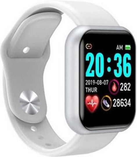 L18 Smartwatch with Heart Rate Monitor (White)