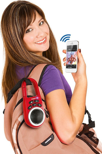 ION Audio Clipster Bluetooth високоговорител с живот на батерията до 3.3 часа Червен