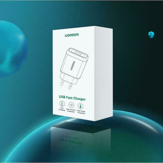 Ugreen Charger Without Cable with USB-A Port Quick Charge 3.0 Whites (CD122)
