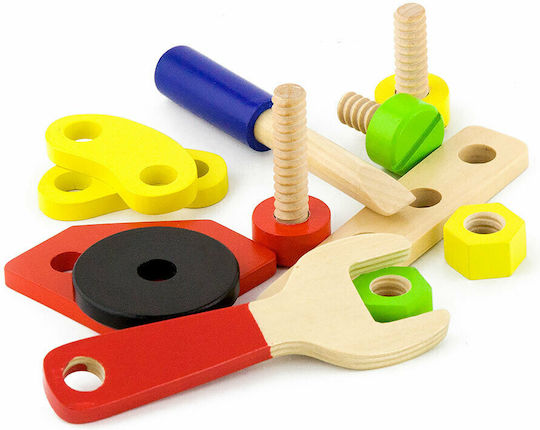 Viga Toys Παιχνίδι Κατασκευών Ξύλινo Construction Block Set 48τμχ για Παιδιά 3+ Ετών